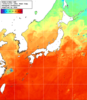 NOAA人工衛星画像:日本全域, 1週間合成画像(2026/10/01～2026/10/07UTC)