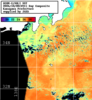 NOAA人工衛星画像:神奈川県近海, 1日合成画像(2026/10/08UTC)