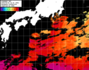 ひまわり人工衛星:黒潮域,03:59JST,1時間合成画像