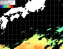 ひまわり人工衛星:黒潮域,16:59JST,1時間合成画像