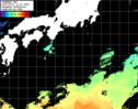 ひまわり人工衛星:黒潮域,21:59JST,1時間合成画像