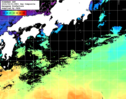 NOAA人工衛星画像:黒潮域, 1日合成画像(2024/05/01UTC)