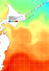 NOAA人工衛星画像:親潮域, 1週間合成画像(2024/07/03～2024/07/09UTC)
