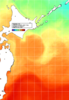 NOAA人工衛星画像:親潮域, 1週間合成画像(2024/07/08～2024/07/14UTC)