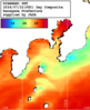 NOAA人工衛星画像:沿岸～伊豆諸島, 1日合成画像(2024/07/22UTC)