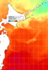 NOAA人工衛星画像:親潮域, 1日合成画像(2024/07/22UTC)