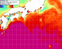 NOAA人工衛星画像:黒潮域, 1日合成画像(2024/07/23UTC)