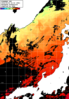 ひまわり人工衛星:日本海,08:59JST,1時間合成画像