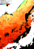 ひまわり人工衛星:日本海,11:59JST,1時間合成画像
