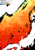 ひまわり人工衛星:日本海,19:59JST,1時間合成画像