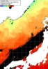 NOAA人工衛星画像:日本海, 1日合成画像(2024/10/02UTC)