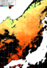 ひまわり人工衛星:日本海,03:59JST,1時間合成画像