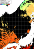ひまわり人工衛星:日本海,08:59JST,1時間合成画像