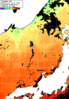 ひまわり人工衛星:日本海,23:59JST,1時間合成画像