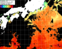 ひまわり人工衛星:黒潮域,00:59JST,1時間合成画像