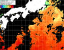 ひまわり人工衛星:黒潮域,03:59JST,1時間合成画像