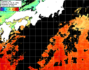 ひまわり人工衛星:黒潮域,18:59JST,1時間合成画像