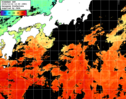 ひまわり人工衛星:黒潮域,22:59JST,1時間合成画像