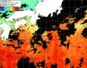 ひまわり人工衛星:黒潮域,23:59JST,1時間合成画像