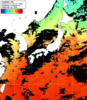 ひまわり人工衛星:日本全域,17:59JST,1時間合成画像