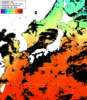 ひまわり人工衛星:日本全域,18:59JST,1時間合成画像