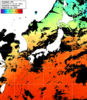 ひまわり人工衛星:日本全域,21:59JST,1時間合成画像
