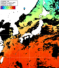ひまわり人工衛星:日本全域,23:59JST,1時間合成画像