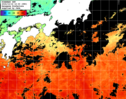 ひまわり人工衛星:黒潮域,01:59JST,1時間合成画像