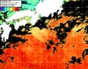 ひまわり人工衛星:黒潮域,07:59JST,1時間合成画像