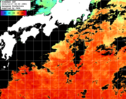 ひまわり人工衛星:黒潮域,15:59JST,1時間合成画像