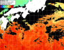 ひまわり人工衛星:黒潮域,05:59JST,1時間合成画像