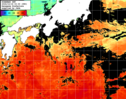 ひまわり人工衛星:黒潮域,12:59JST,1時間合成画像