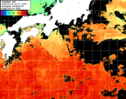 ひまわり人工衛星:黒潮域,17:59JST,1時間合成画像