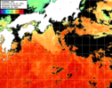 ひまわり人工衛星:黒潮域,18:59JST,1時間合成画像