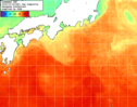 NOAA人工衛星画像:黒潮域, 1日合成画像(2024/10/18UTC)