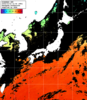 ひまわり人工衛星:日本全域,22:59JST,1時間合成画像