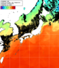 NOAA人工衛星画像:日本全域, 1日合成画像(2024/10/19UTC)