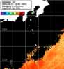 ひまわり人工衛星:神奈川県近海,23:59JST,1時間合成画像