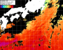 ひまわり人工衛星:黒潮域,14:59JST,1時間合成画像