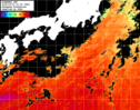 ひまわり人工衛星:黒潮域,16:59JST,1時間合成画像