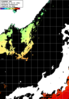 ひまわり人工衛星:日本海,11:59JST,1時間合成画像