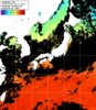 ひまわり人工衛星:日本全域,12:59JST,1時間合成画像
