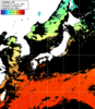 ひまわり人工衛星:日本全域,17:59JST,1時間合成画像