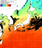 NOAA人工衛星画像:日本全域, 1日合成画像(2024/10/20UTC)