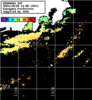 ひまわり人工衛星:神奈川県近海,23:59JST,1時間合成画像