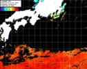 ひまわり人工衛星:黒潮域,19:59JST,1時間合成画像