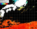 ひまわり人工衛星:黒潮域,21:59JST,1時間合成画像