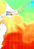 NOAA人工衛星画像:親潮域, 1週間合成画像(2024/10/14～2024/10/20UTC)