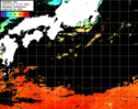 ひまわり人工衛星:黒潮域,00:59JST,1時間合成画像