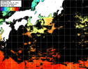 ひまわり人工衛星:黒潮域,18:59JST,1時間合成画像